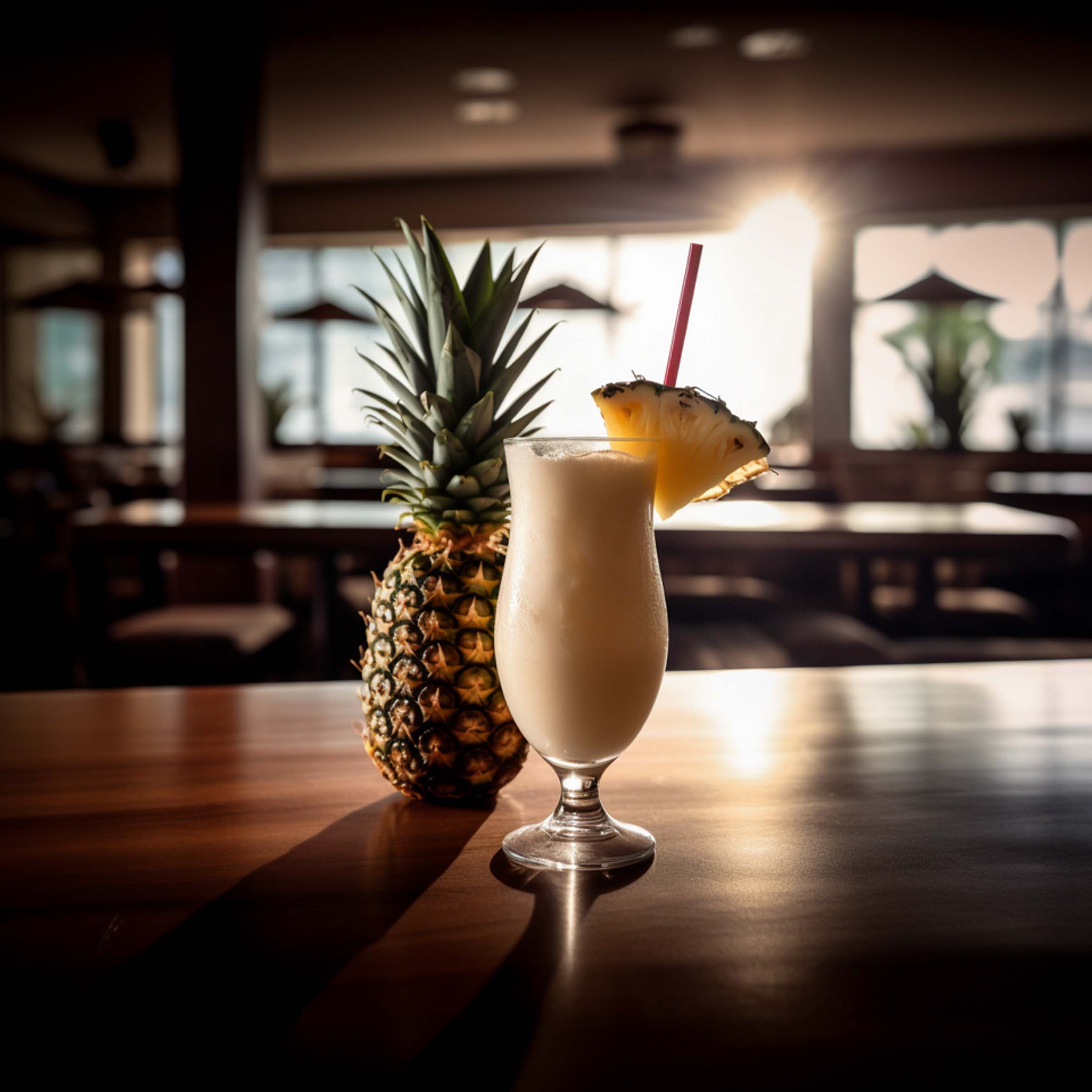Pina Colada in der Tropen-Bar. Beste.