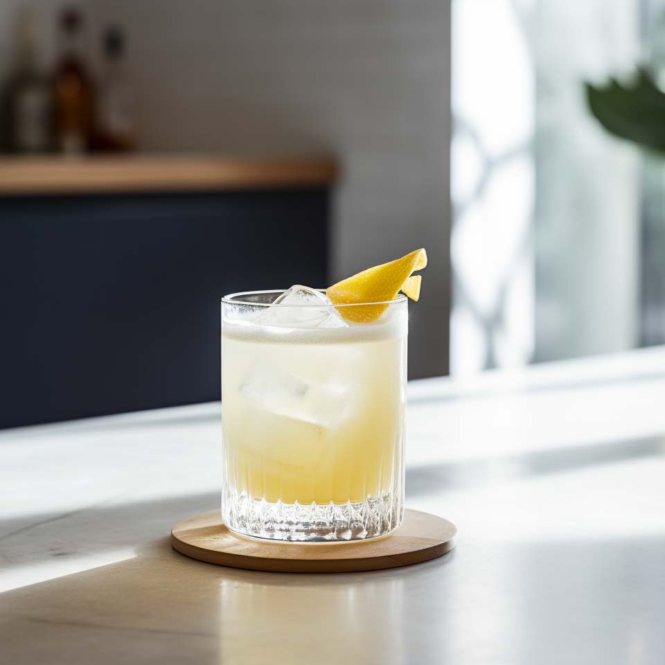 Ein Whiskey Sour Cocktail.