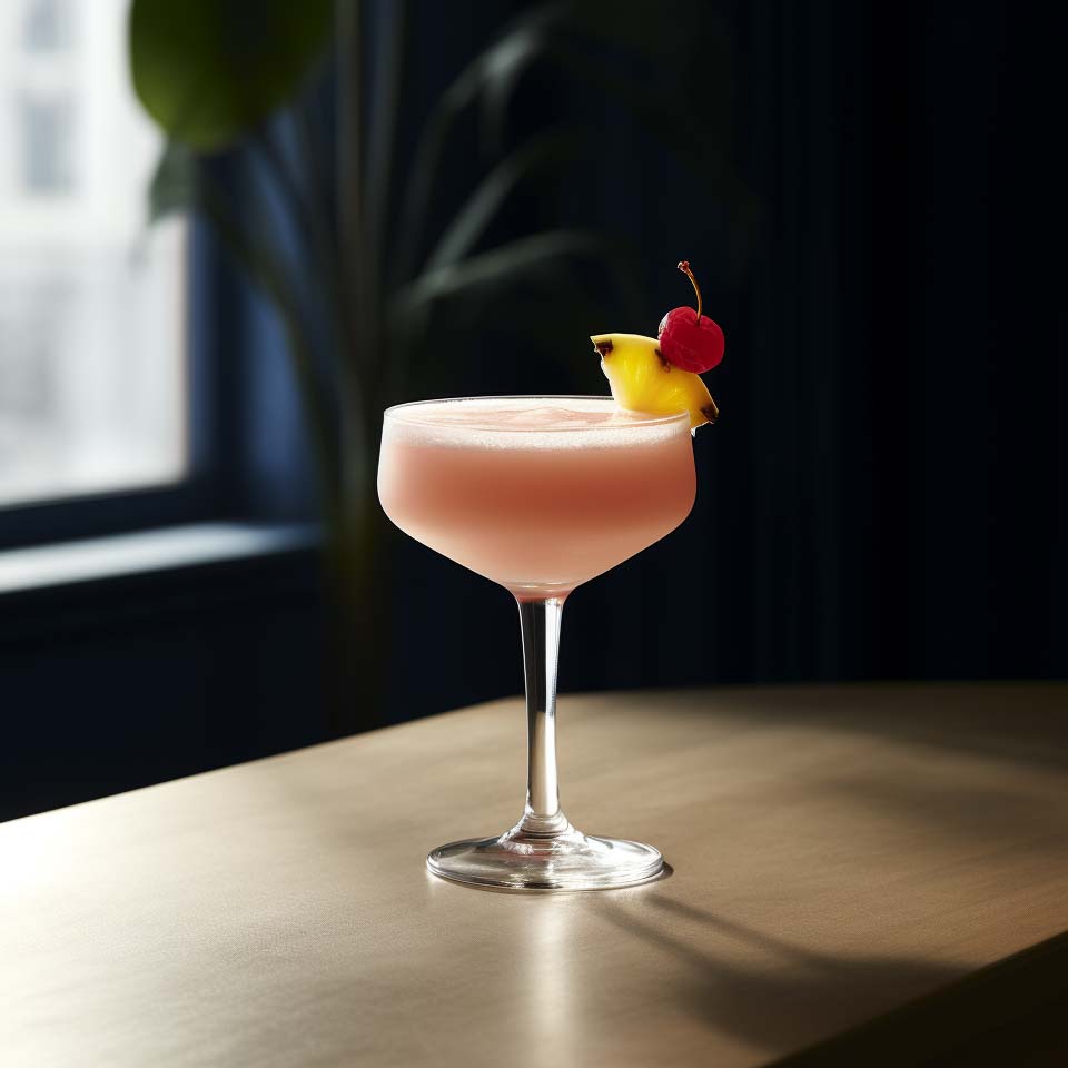 Der Mary Pickford Cocktail ist pinke Liebe direkt aus den 1920ern.