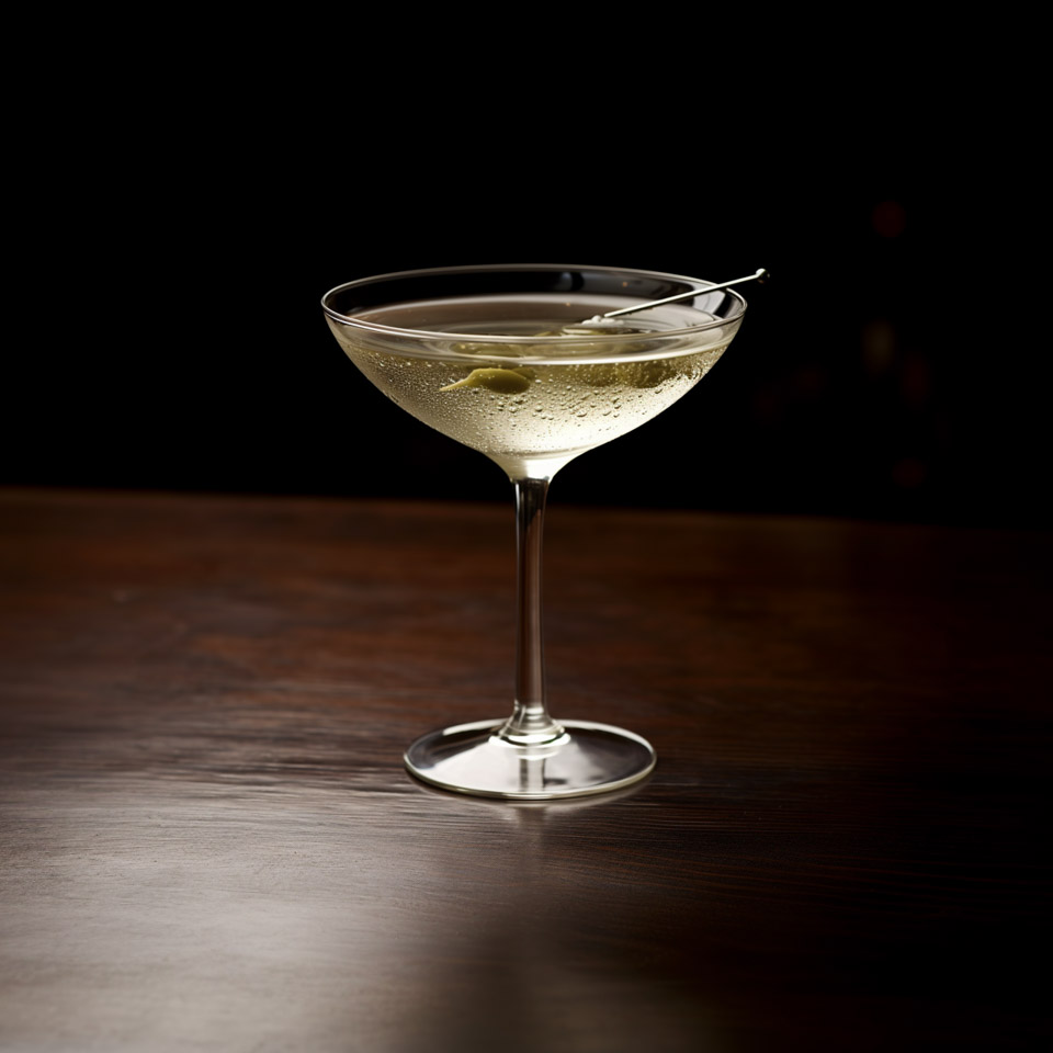 Ein Andarushiashu aus Sake, Manzanilla Sherry und Celery Bitters.