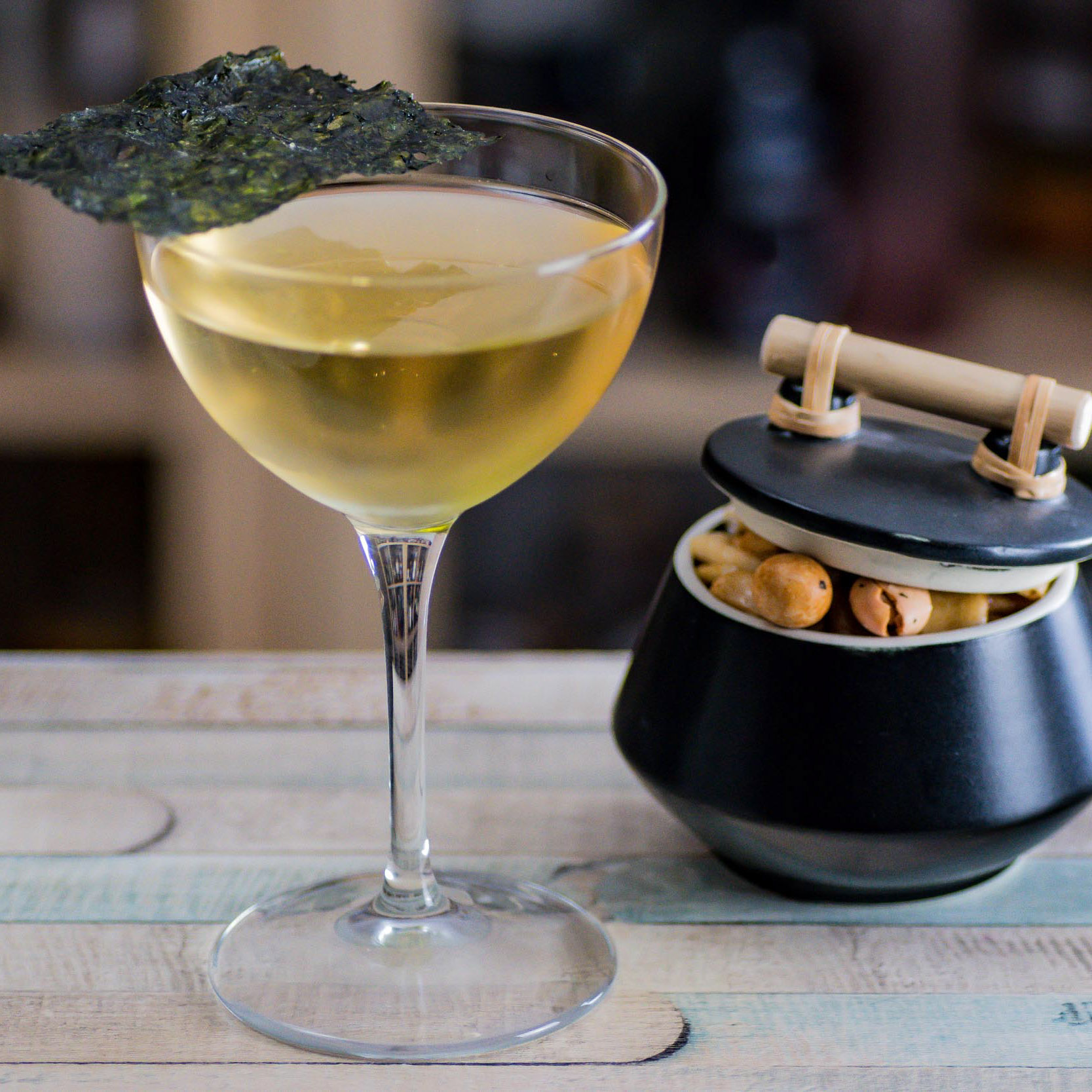 Der Bob Harris-Cocktail mit Sparkling Sake und Liebe.