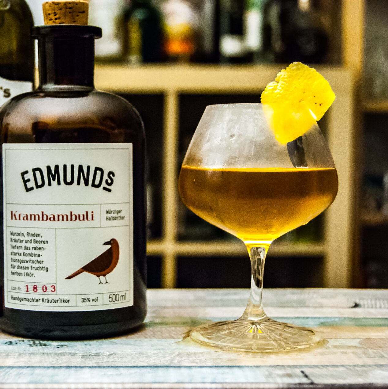 Der Port Bambuli Cocktail: Sehr komplex, leicht abseitig, weihnachtlich, bitter - und lecker.