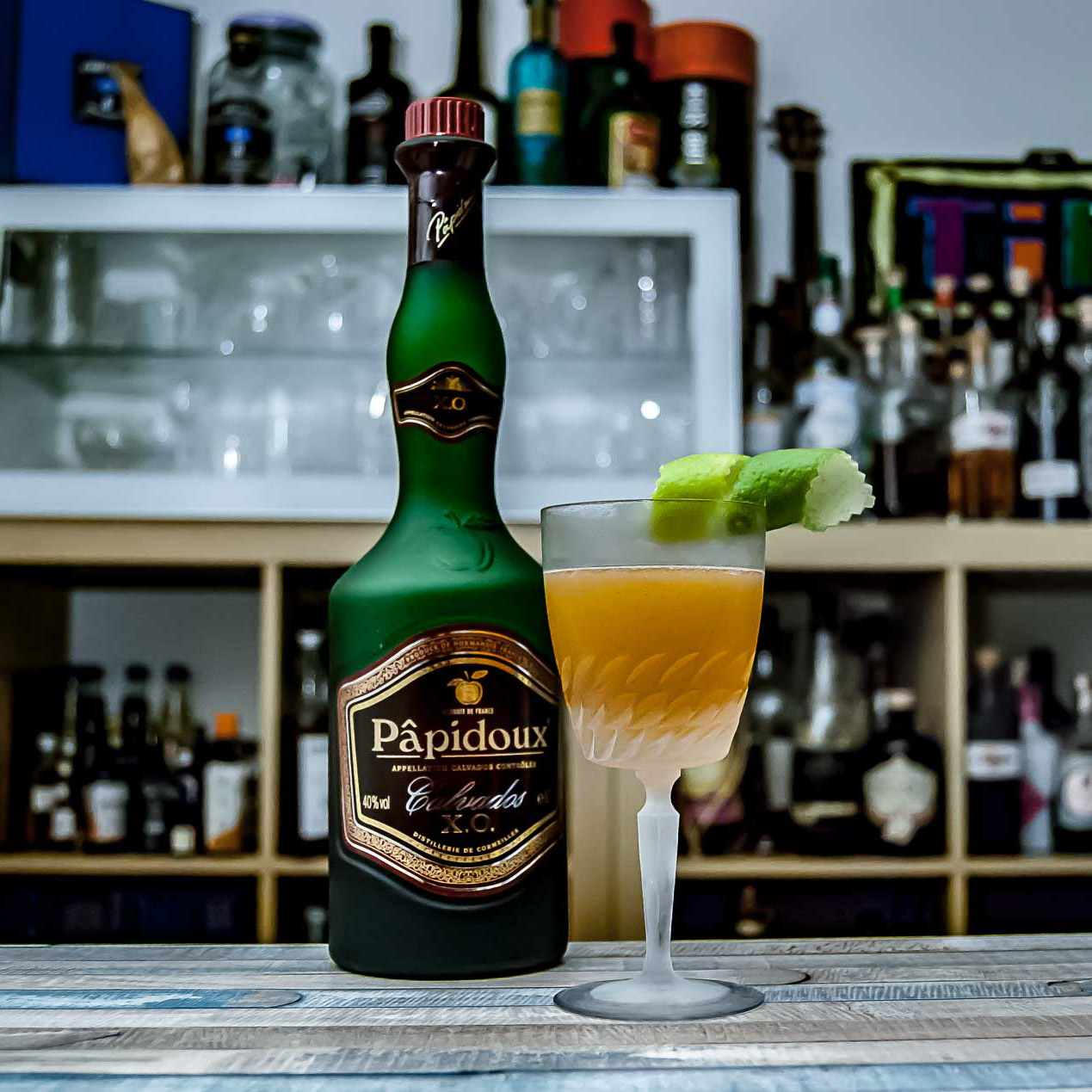 Papidoux XO im Piequiri mit Ahornsirup, Limette und Apfelbitters.