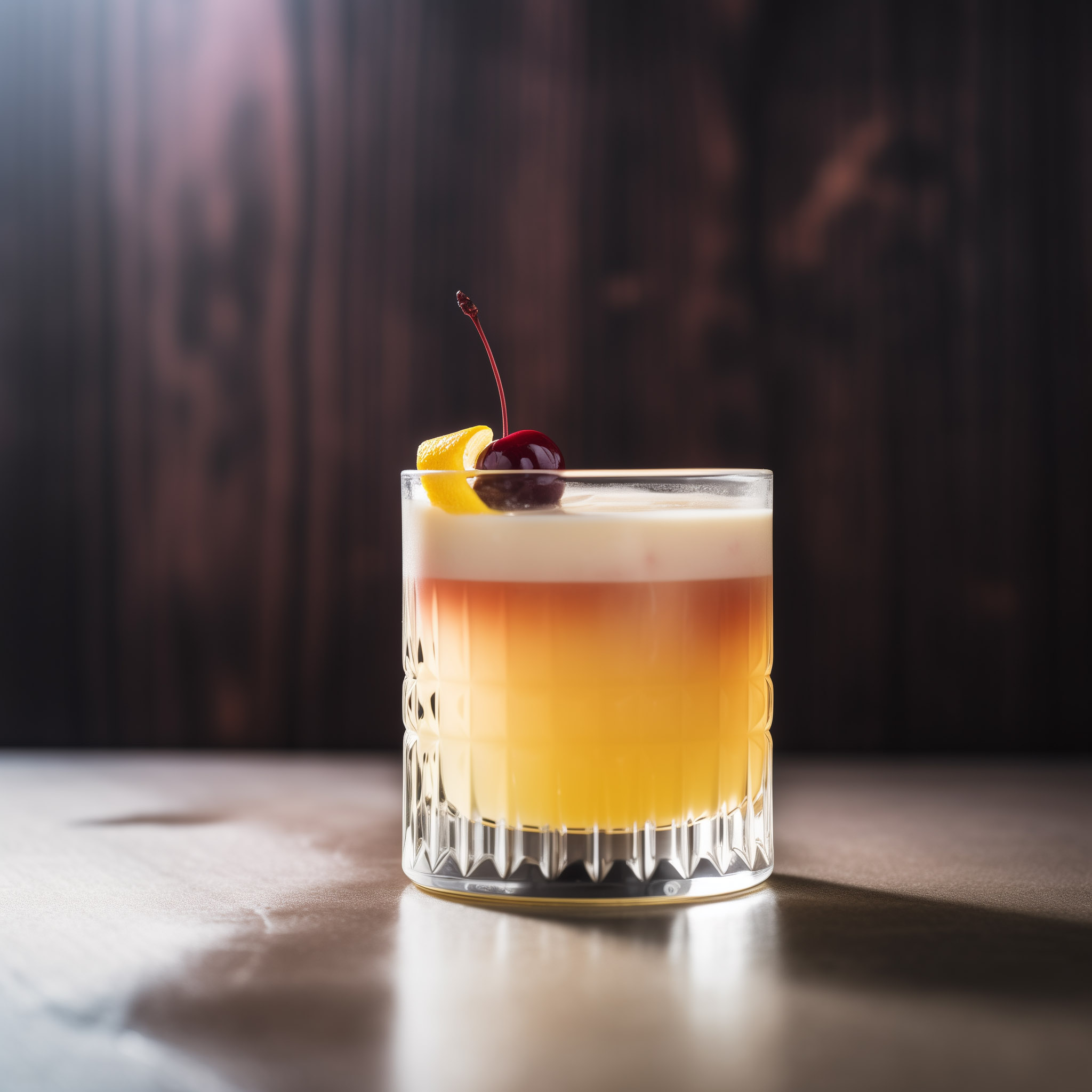 Ein Continental Sour mit Portwein.