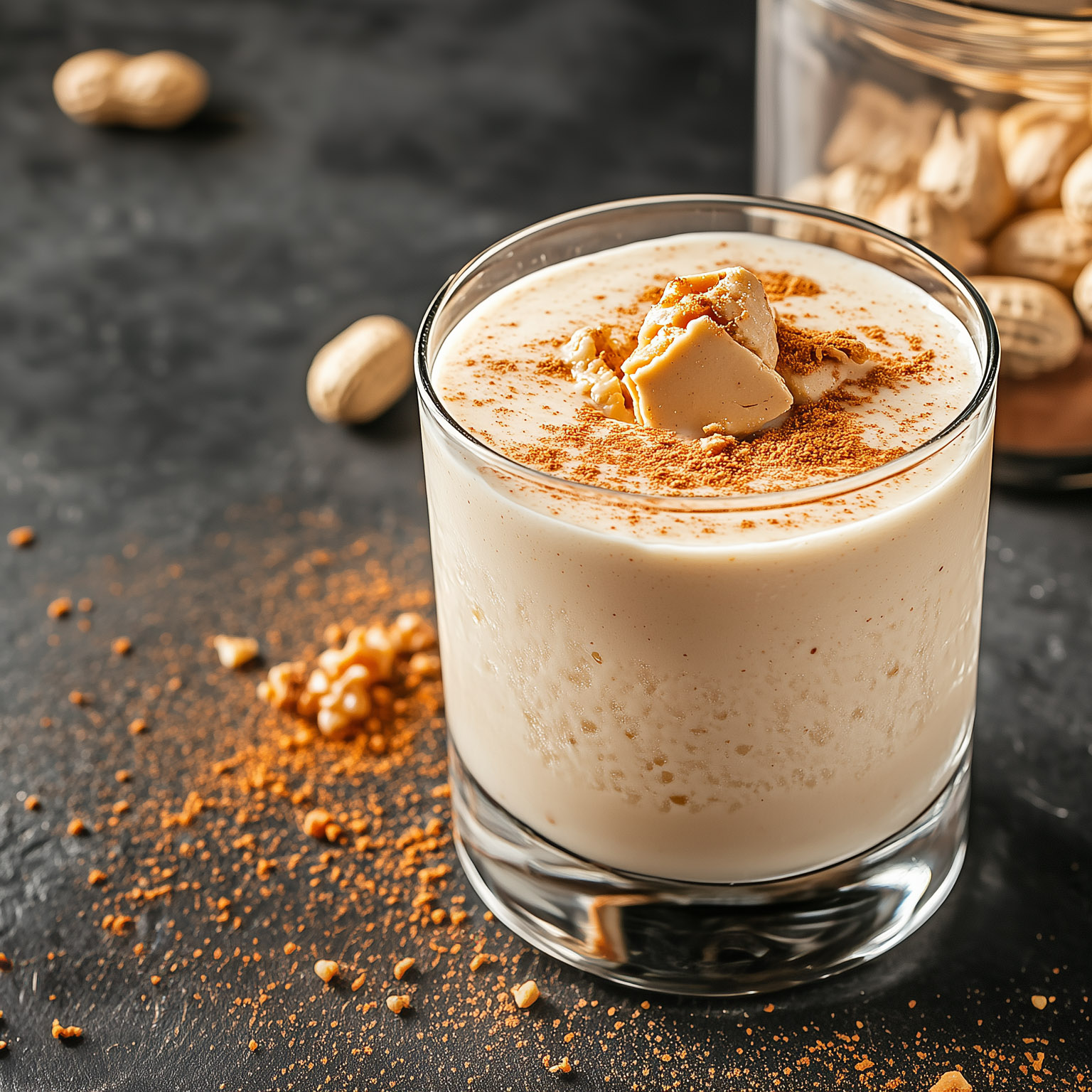 Ein Peanut Butter Banana Bourbon Shake.