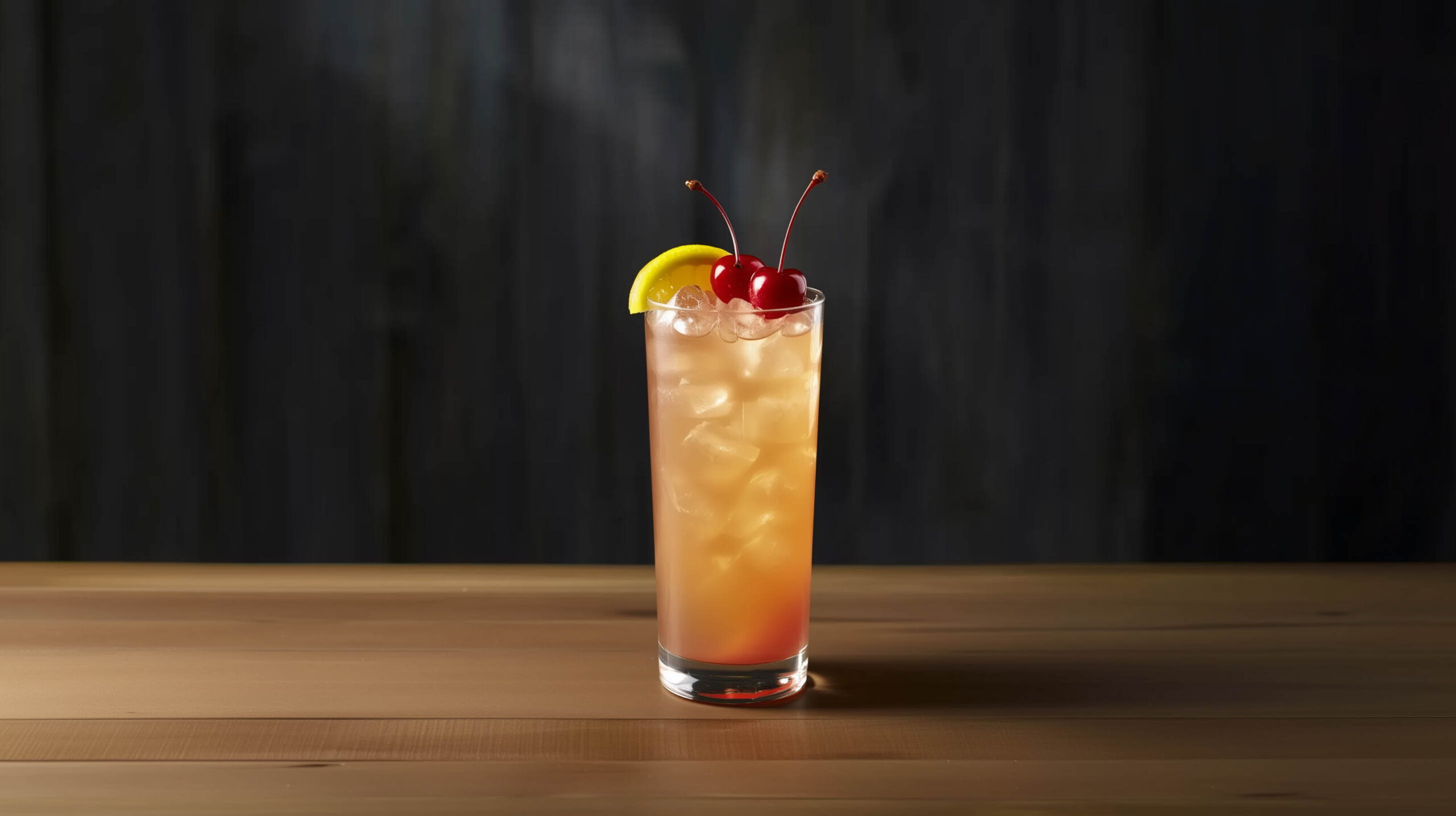 Ein Shirley Temple aus Grenadine, Zitronensaft und Ginger Ale.