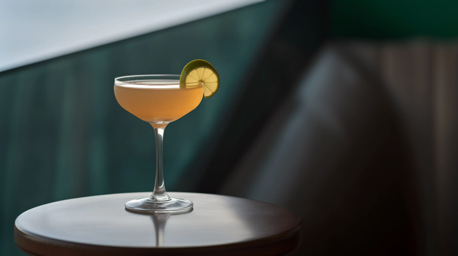 Die Hauptzutaten für den Royal Bermuda Yacht Club Cocktail sind Rum und Falernum, der ihm auch die gelbe Farbe spendiert.